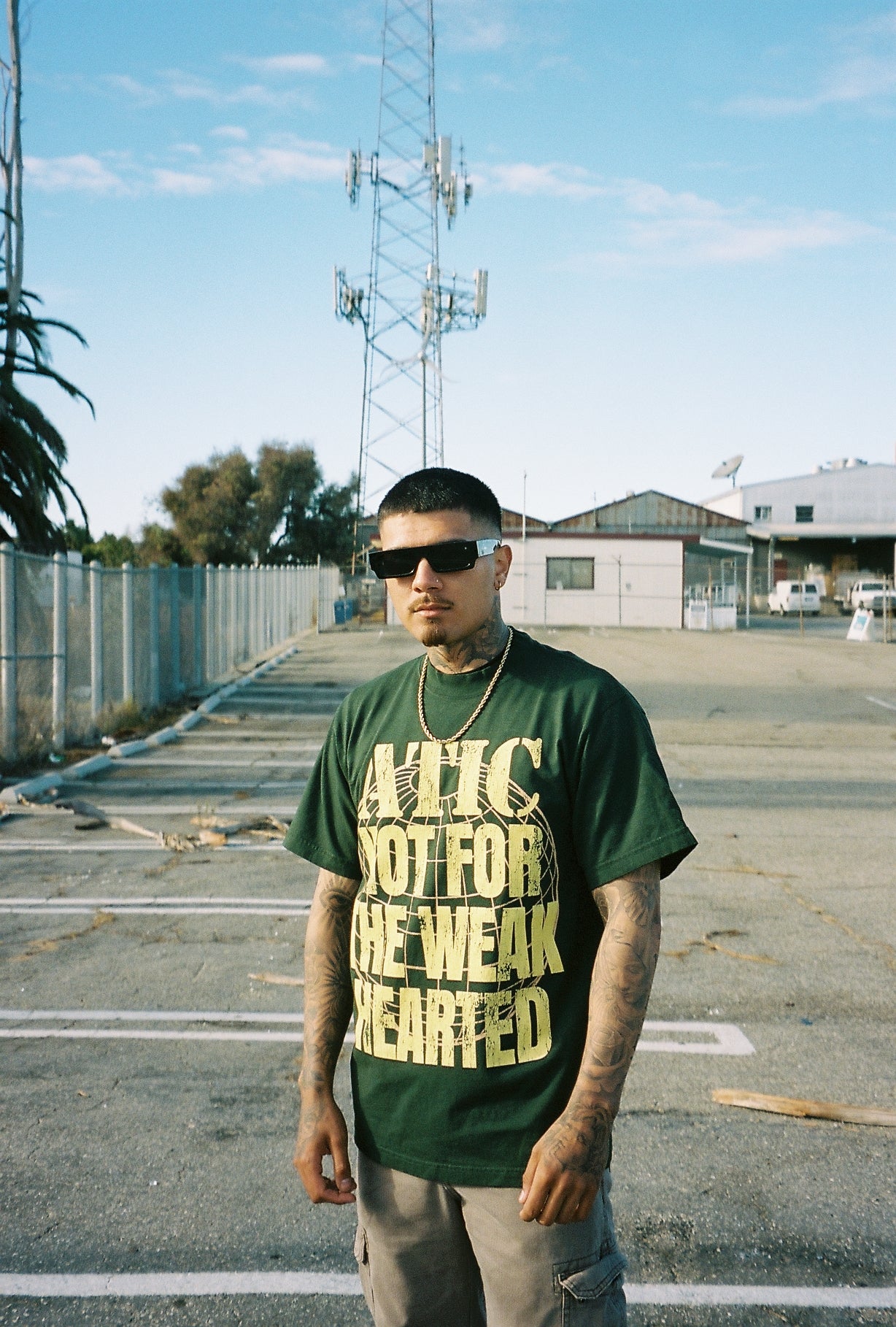 Green -  Not For The Weak Garment Dyed  T Shirt